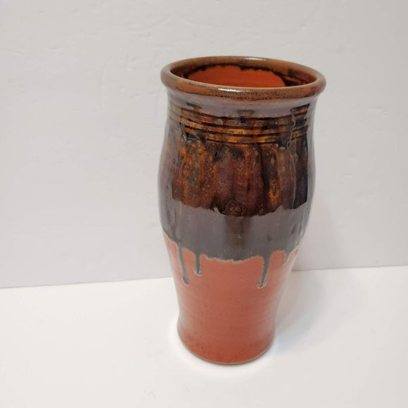 WhyNot Pottery Art Whynot Pottery Jar Ceramic Vase North Carolina Pottery Seagrove Nc Crock